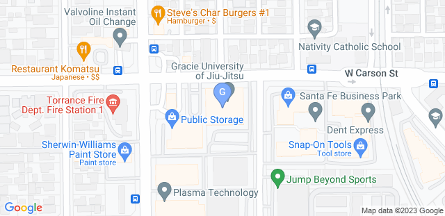 Map to Gracie University Headquarters